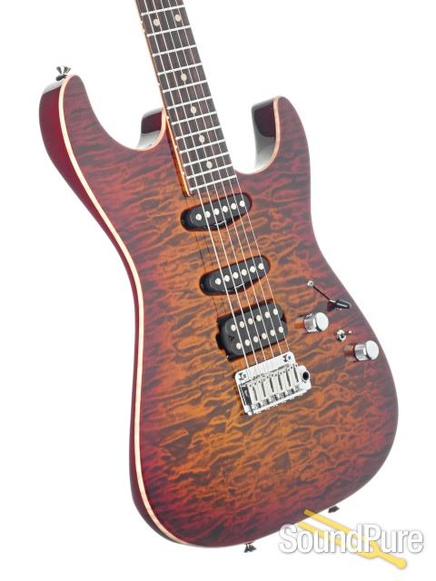 Anderson Drop Top Ginger Burst Guitar #04-18-22N - Used — image 2