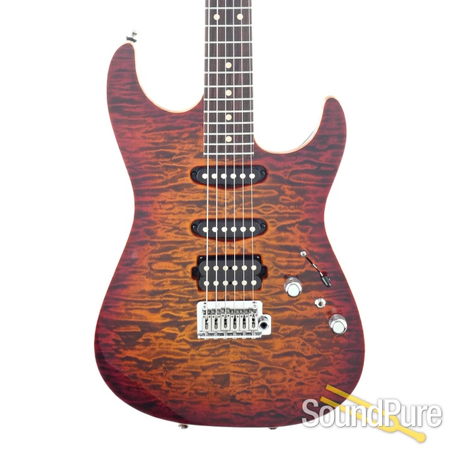Anderson Drop Top Ginger Burst Guitar #04-18-22N - Used — image 1