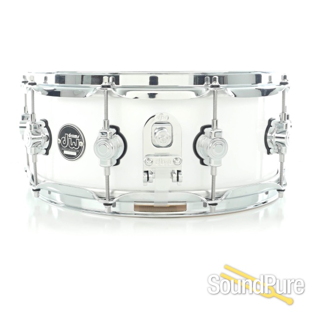 DW 5.5x14 Performance Series Snare Drum Ice White Used — image 2