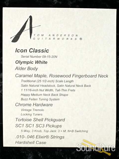 Anderson Icon Classic Electric Guitar #09-15-20N - Used — image 6