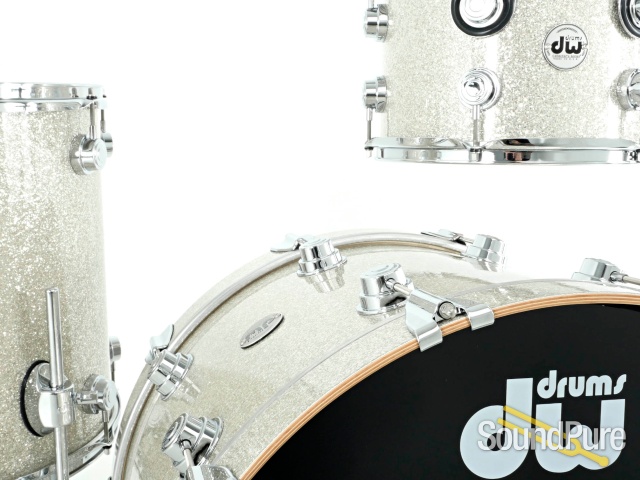 DW 3pc Collectors Series Maple Drum Set-Broken Glass Glitter — image 2