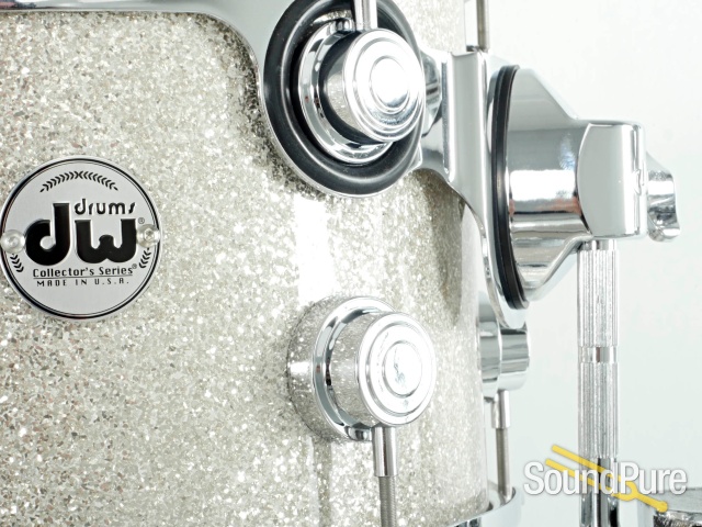 DW 3pc Collectors Series Maple Drum Set-Broken Glass Glitter — image 3