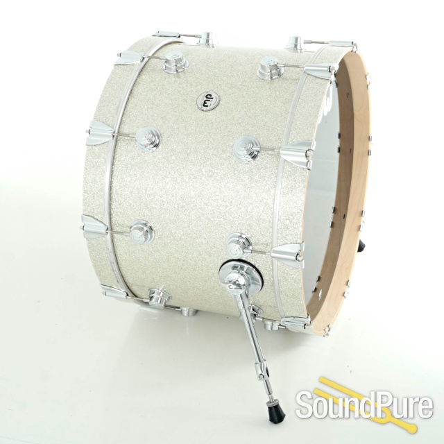 DW 3pc Collectors Series Maple Drum Set-Broken Glass Glitter — image 5