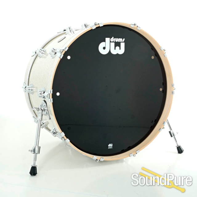 DW 3pc Collectors Series Maple Drum Set-Broken Glass Glitter — image 6
