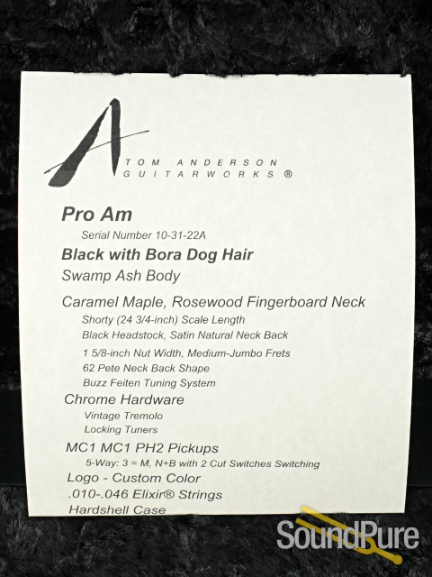 Anderson Pro Am Shorty Black w/ Bora Dog Hair #10-31-22A — image 2