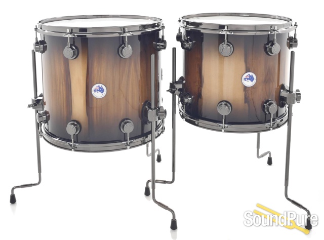 DW 6pc Collectors Exotic Tasmanian Blackwood Drum Set-Used — image 2