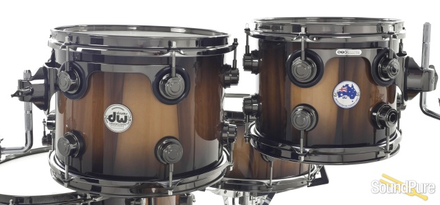 DW 6pc Collectors Exotic Tasmanian Blackwood Drum Set-Used — image 3