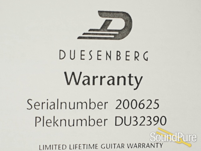 Duesenberg Starplayer TV Phonic White Guitar #200625 - Used — image 2