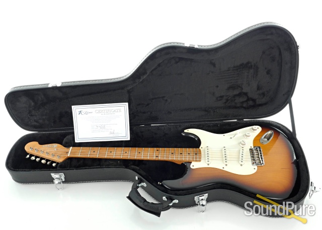 K-Line Springfield Sunburst Electric Guitar #020219 - Used — image 5