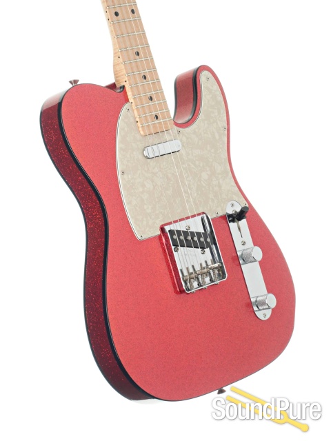 Fender CS Red Sparkle Telecaster Guitar #CN96185 - Used — image 2