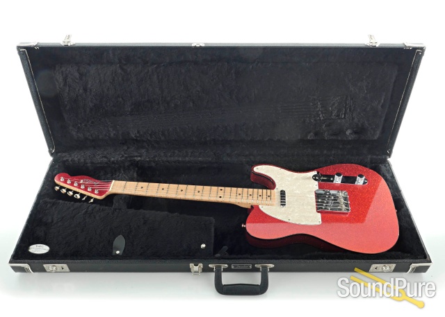 Fender CS Red Sparkle Telecaster Guitar #CN96185 - Used — image 5