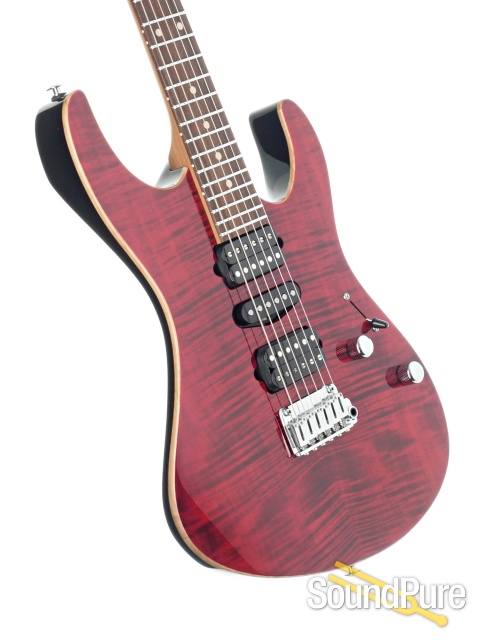 Suhr Modern Black/Chili Pepper Red Electric Guitar #68908 — image 2