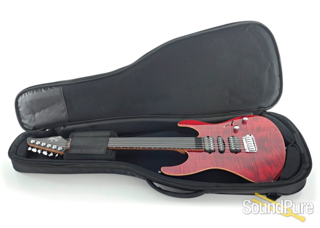 Suhr Modern Black/Chili Pepper Red Electric Guitar #68908 — image 4