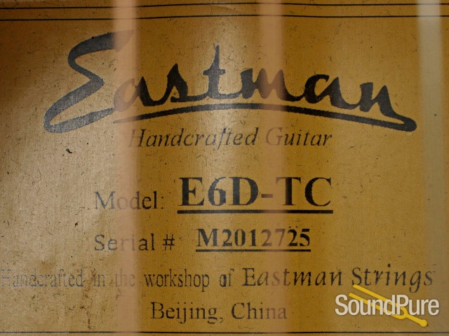 Eastman E6D-TC Sitka/Mahogany Dreadnought #M2012725 - Used — image 2