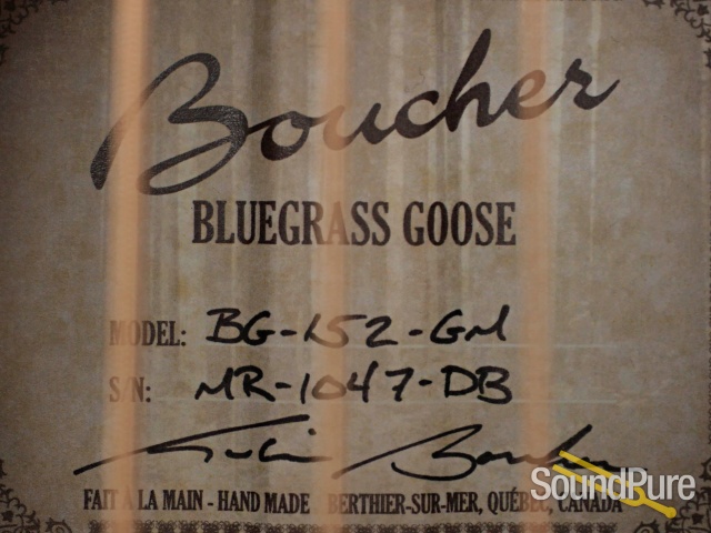 Boucher BG-152-GM Spruce/Madagascar #MR-1047-DB — image 2