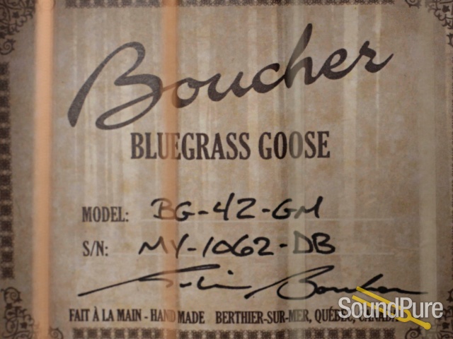 Boucher BG-42-GM Adirondack/Mahogany Dread #MY-1062-DB — image 2