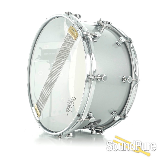 Trick 6.5x14 Aluminum Snare Drum-Pewter — image 3