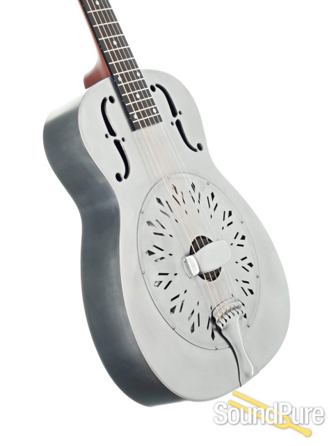 National Raw Steel Resonator 14 Fret Guitar #24672 — image 2