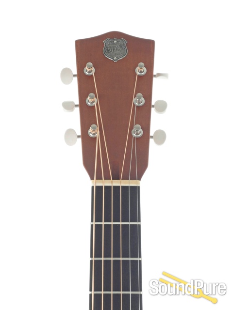 National Raw Steel Resonator 14 Fret Guitar #24672 — image 7