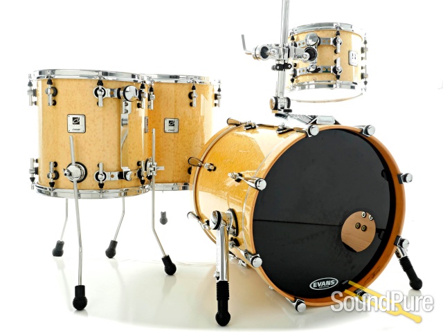 Sonor 4pc Designer Maple Light Drum Set- Birdseye Natural