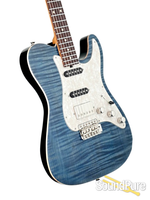 Tuttle Tuned Bent Top T Trans Aqua Nitro Guitar #803 — image 2