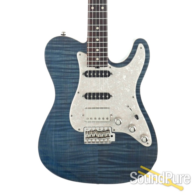 Tuttle Tuned Bent Top T Trans Aqua Nitro Guitar #803 — image 1