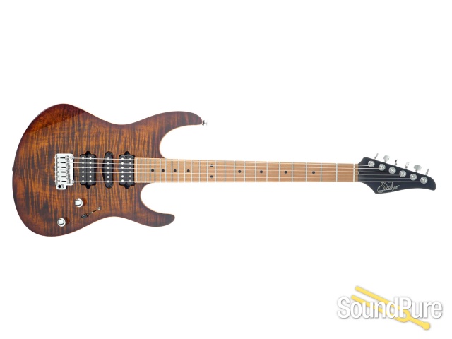 Suhr Modern Black/Bengal Burst Electric Guitar #68904 — image 8