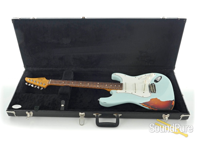 Suhr Traditional S Sonic Blue Electric Guitar #JS8J6T - Used — image 4