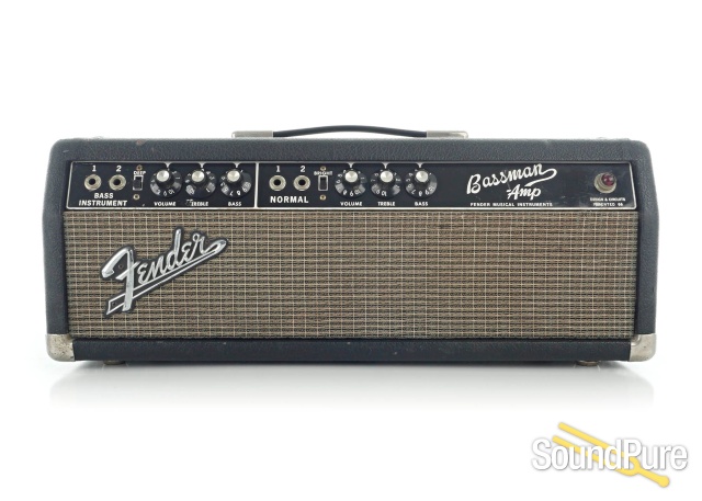 Fender 1965 BF Bassman Amplifier Head #A13844 - Used — image 1
