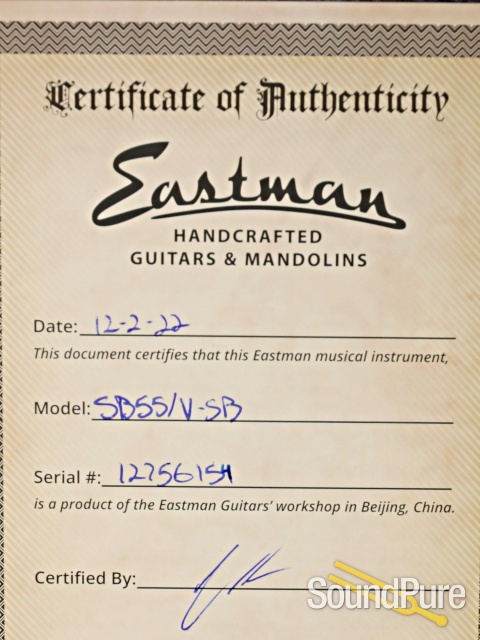 Eastman SB55/v-SB Sunburst Varnish Electric Guitar #12756154 — image 5
