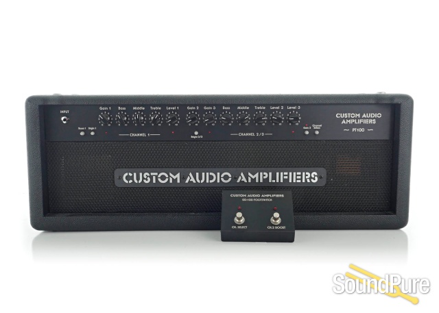 Custom Audio PT100 Amplifier Head with Case #2011849 - Used — image 1