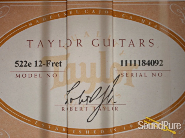 Taylor 522e 12 Fret Acoustic Guitar #1111184092 - Used — image 2