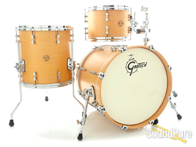 Gretsch 3pc New Classic Bop Drum Set Satin Natural-Used