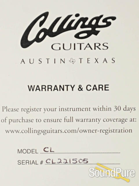 Collings City Limits Jet Black Electric Guitar #CL221505 — image 5
