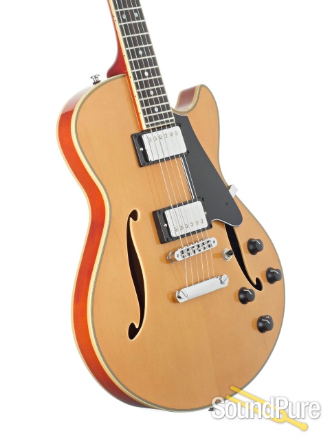 Comins GCS-1ES Vintage Blonde Semi-Hollow Electric #112305 — image 2