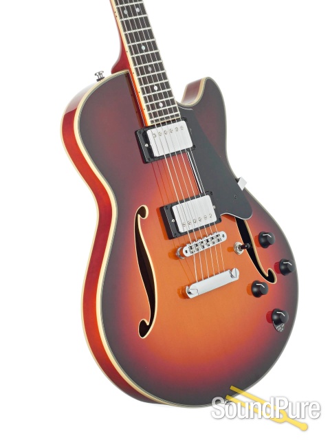 Comins GCS-1ES Autumn Burst Semi-Hollow Guitar #112304 — image 2