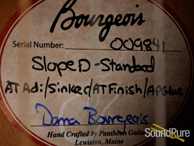 Bourgeois Slope D-Standard AT Acoustic Guitar #009841 — image 2