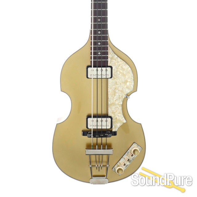 Hofner Custom Shop 500/1 Violin Bass Euroburst Gold - Used — image 1