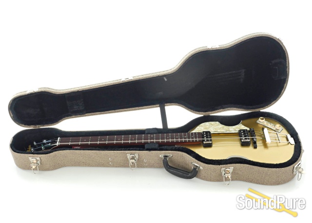 Hofner Custom Shop 500/1 Violin Bass Euroburst Gold - Used — image 4
