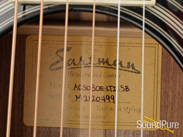 Eastman AC308CE-LTD-SB Acoustic Guitar #M2120499 - Used — image 8