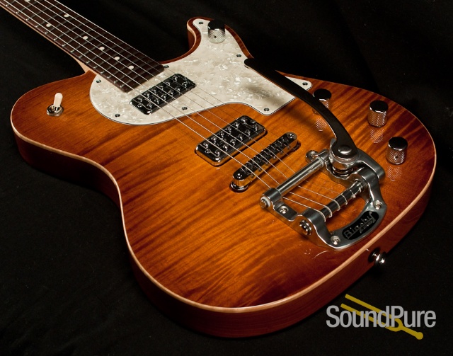 Melancon Cajun Gentleman Honeyburst Electric Guitar — image 8