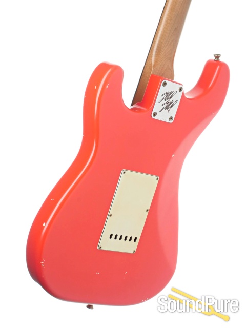 Mario Guitars S Paulownia Fiesta Red #1022742 - Used — image 3