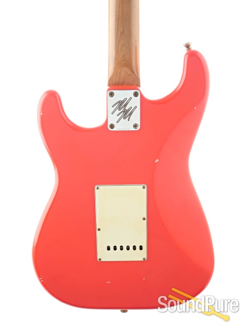 Mario Guitars S Paulownia Fiesta Red #1022742 - Used — image 4
