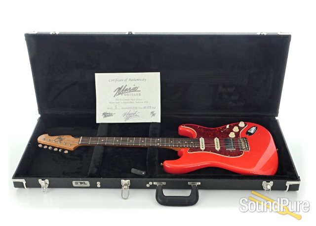 Mario Guitars S Paulownia Fiesta Red #1022742 - Used — image 6