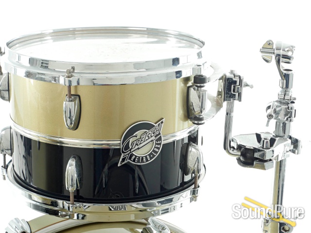 Gretsch 4pc Renown Retro Luxe Anniversary Drum Set Gold/BK — image 4