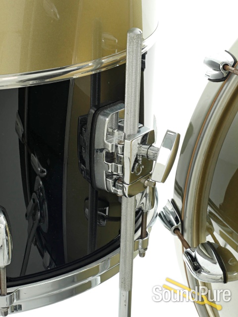 Gretsch 4pc Renown Retro Luxe Anniversary Drum Set Gold/BK — image 6