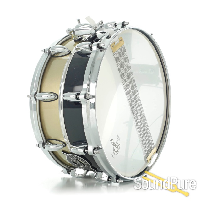 Gretsch 4pc Renown Retro Luxe Anniversary Drum Set Gold/BK — image 9