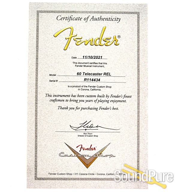 Fender Custom Shop '60s Relic Telecaster #R114434 - Used — image 9