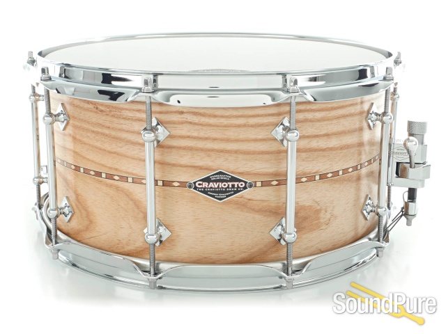 Craviotto 7x14 Ash Custom Shop Snare Drum BB/BB — image 1