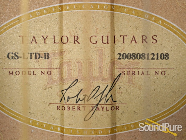 Taylor GS-LTD Brazilian Acoustic Guitar #20080812108 - Used — image 2